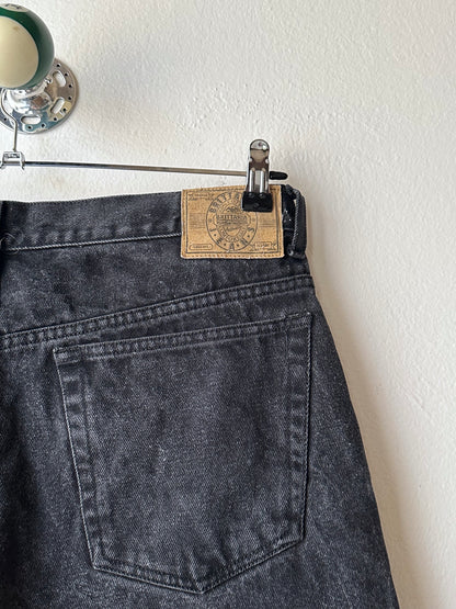 Black Denim shorts - w35