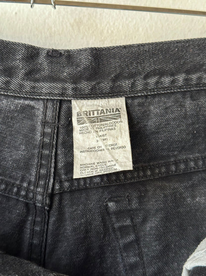 Black Denim shorts - w35