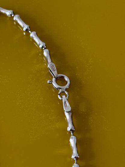 925 silver tiny born chain bracelet