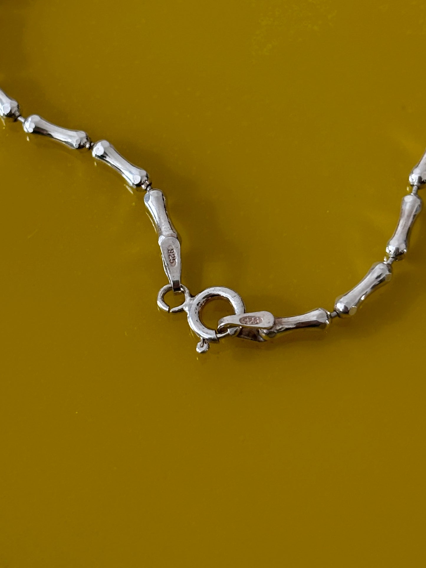 925 silver tiny born chain bracelet