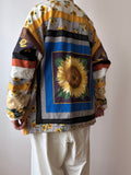 sunflower handmade blanket jacket