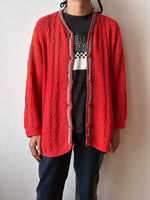 Cotton knit cardigan