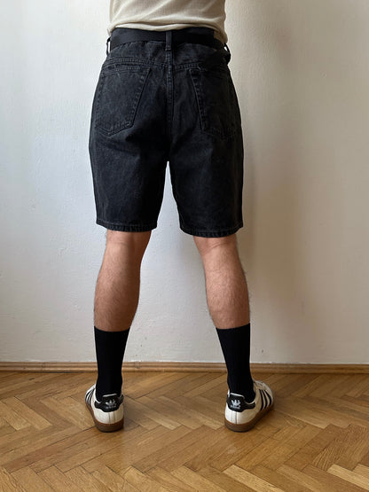 Black Denim shorts - w35