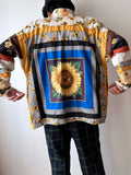 sunflower handmade blanket jacket