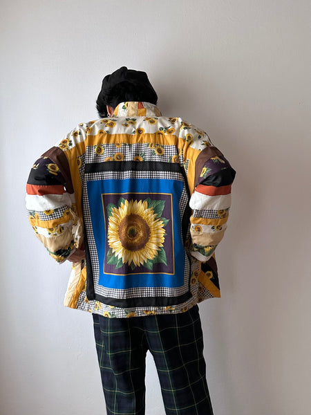 sunflower handmade blanket jacket