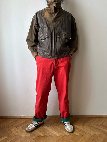 1980s French leather jacket