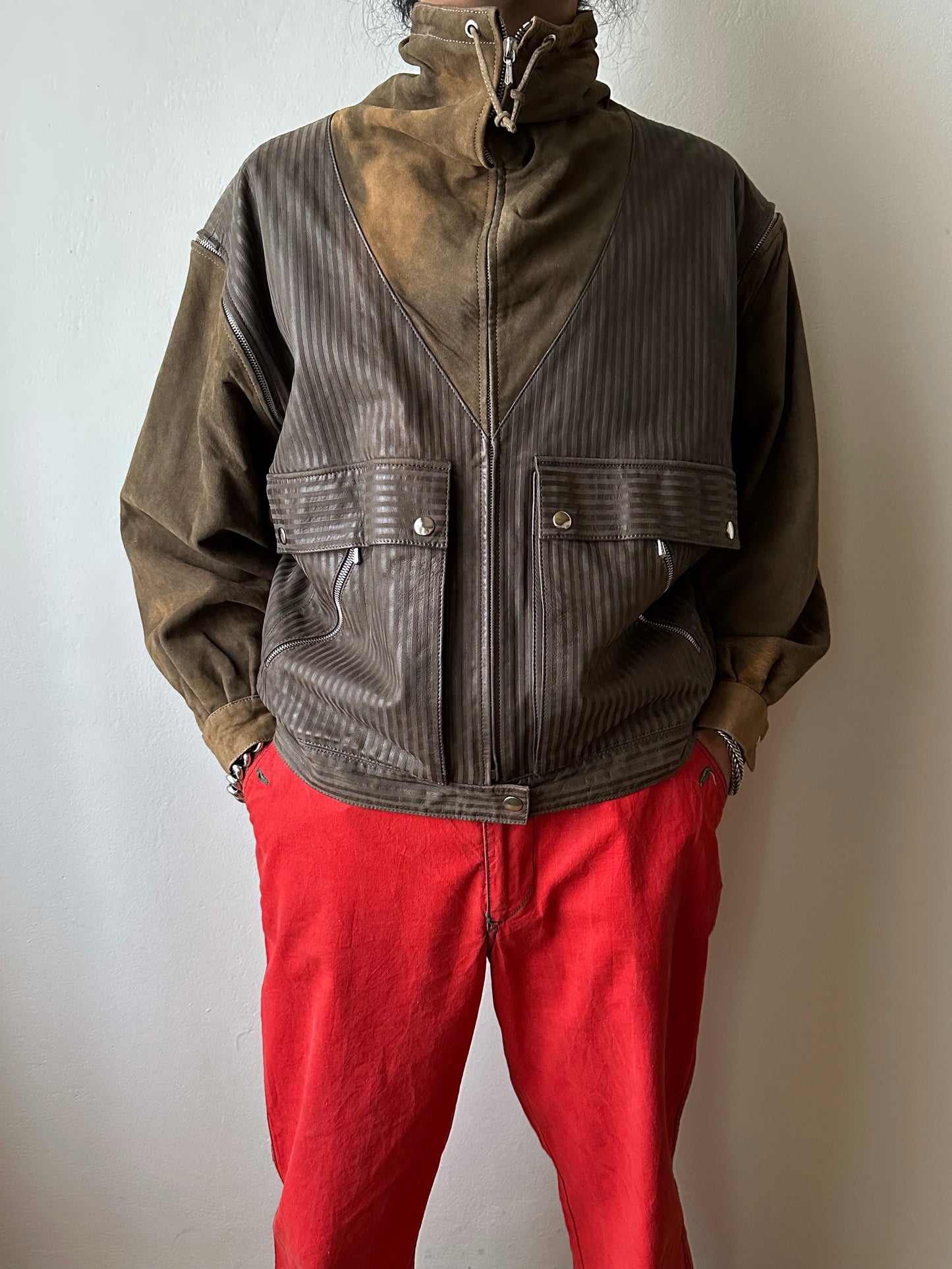 1980s French leather jacket