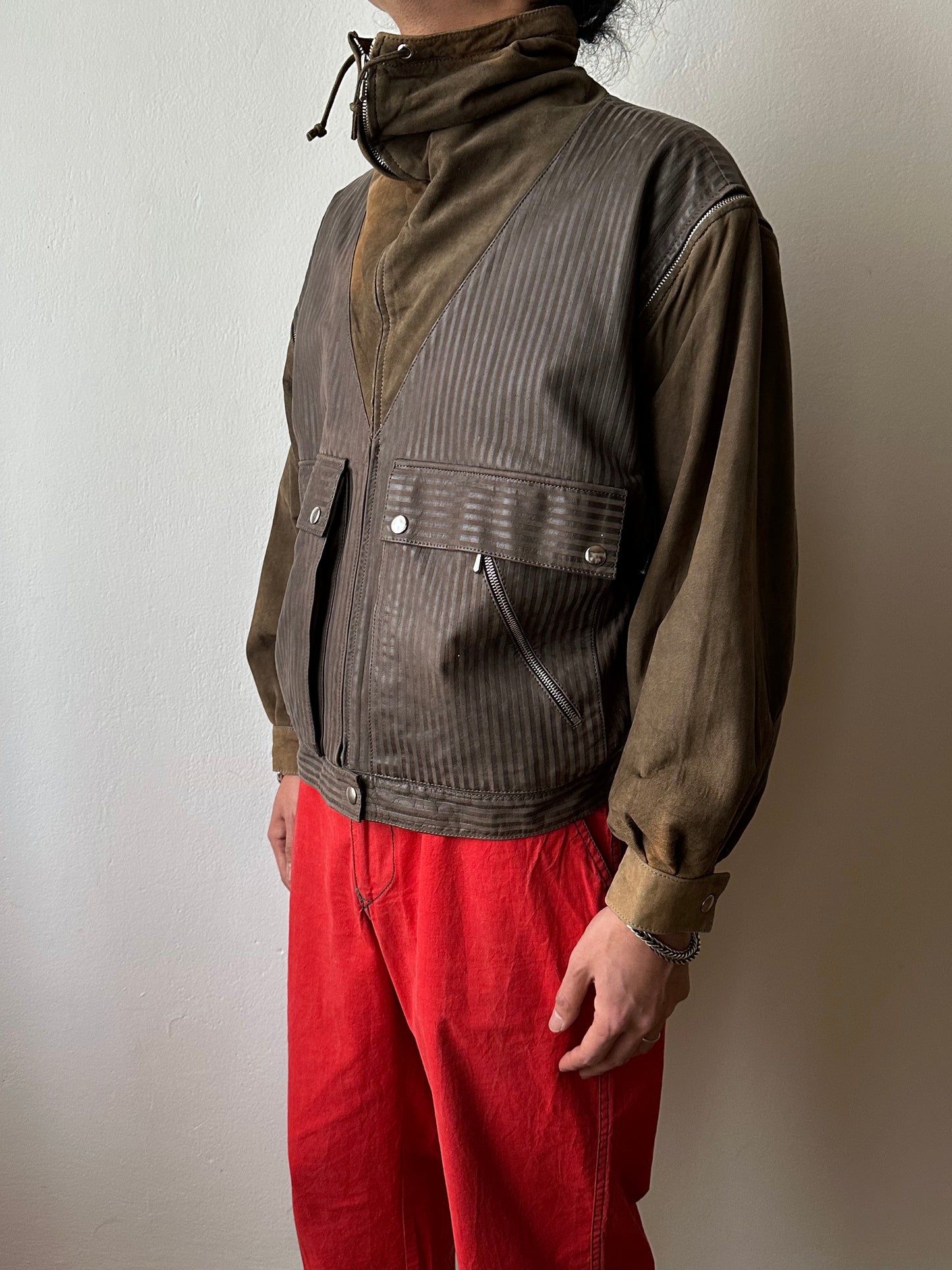 1980s French leather jacket