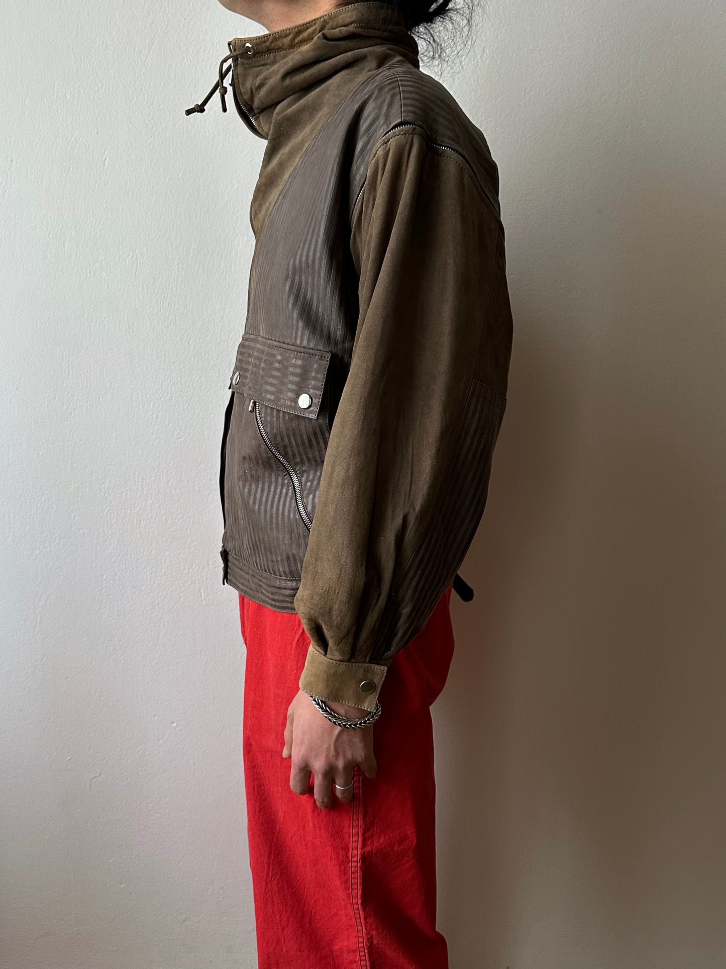 1980s French leather jacket