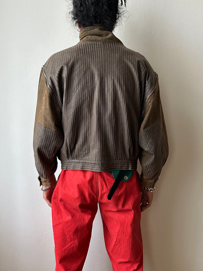 1980s French leather jacket