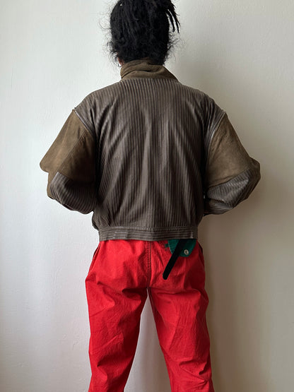 1980s French leather jacket