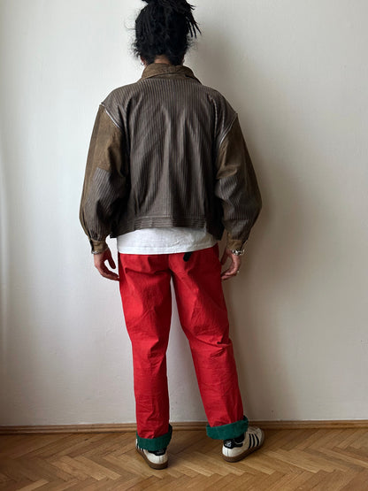 1980s French leather jacket