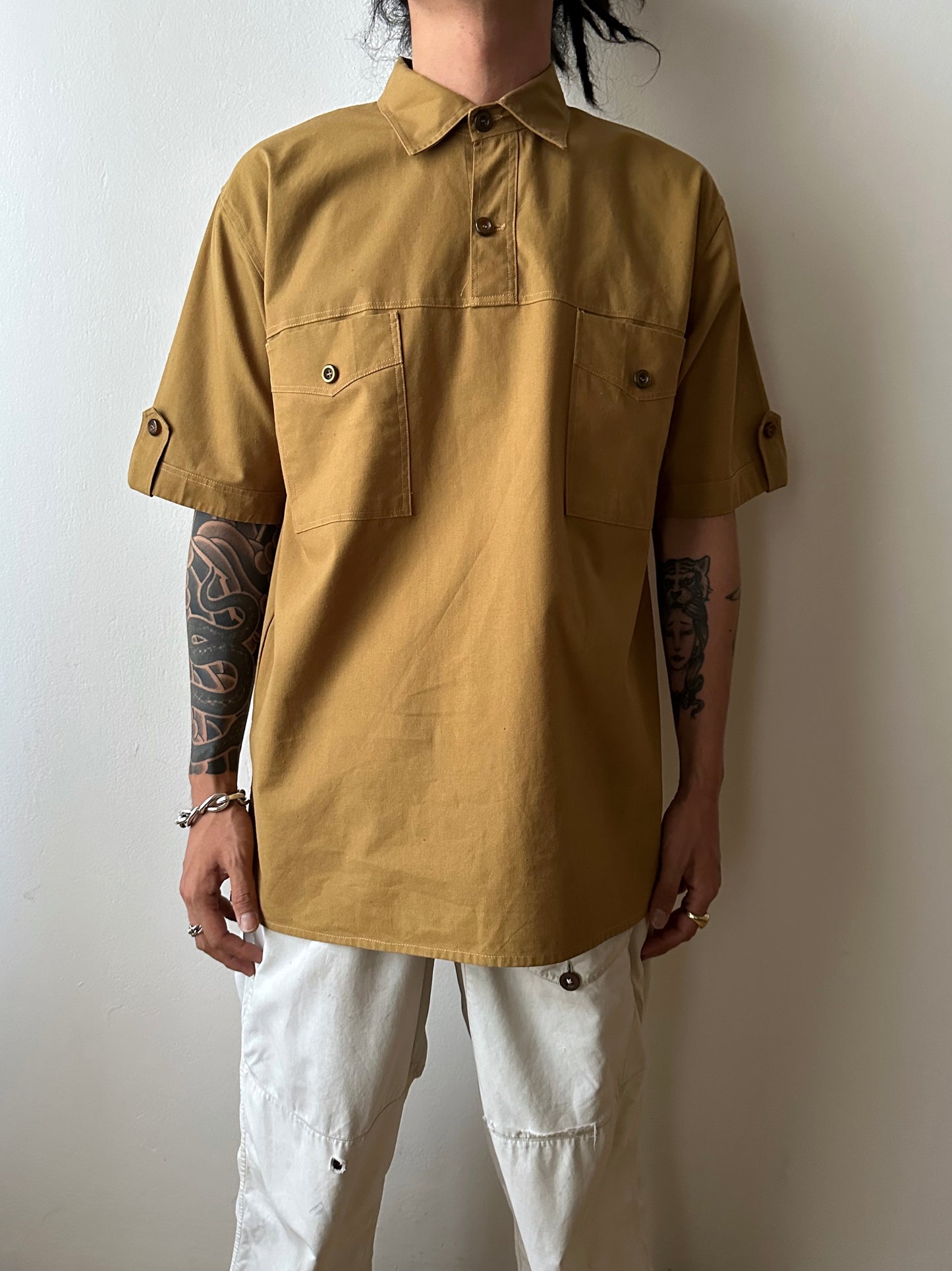 Brown pullover shirt