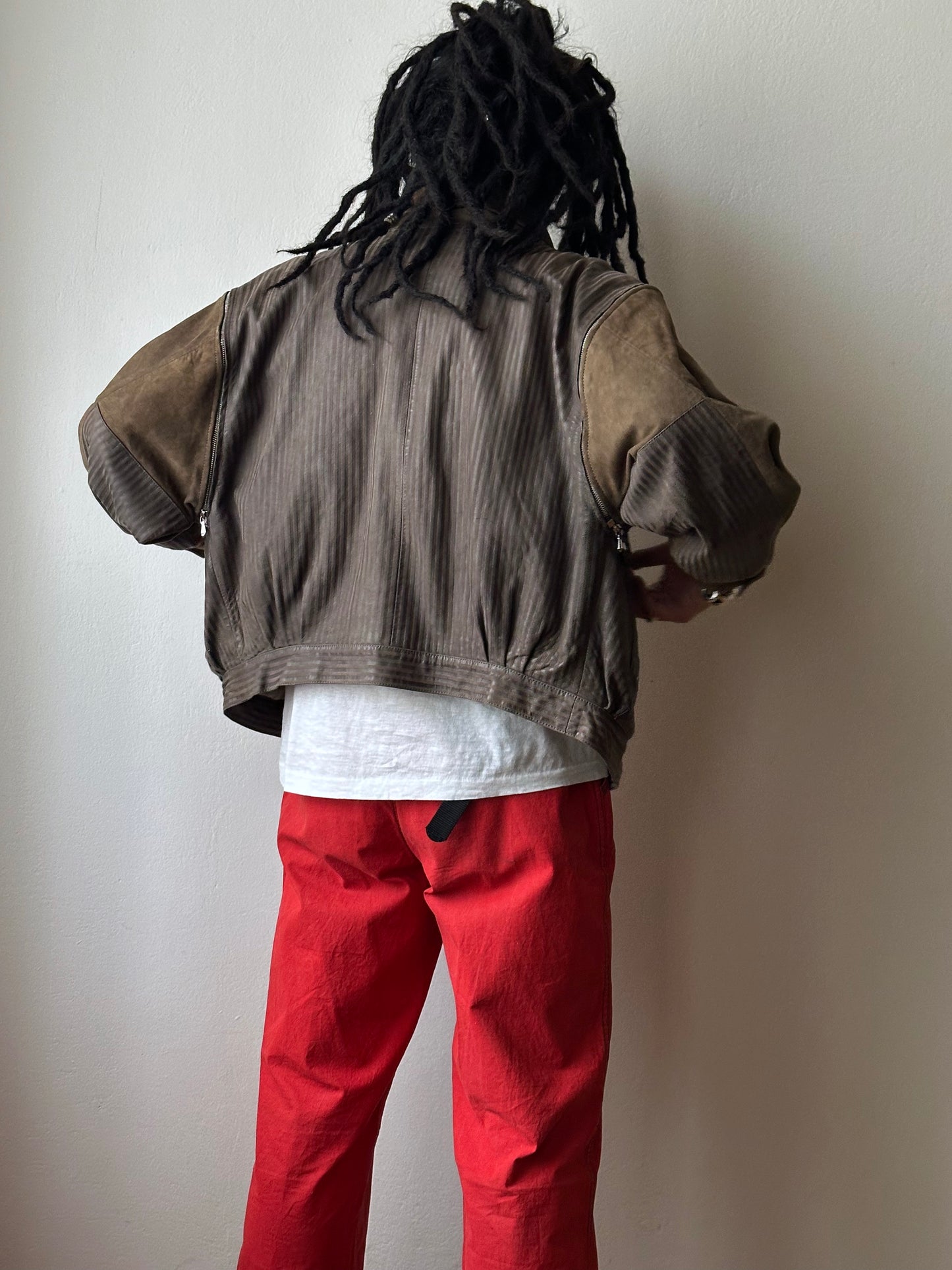 1980s French leather jacket