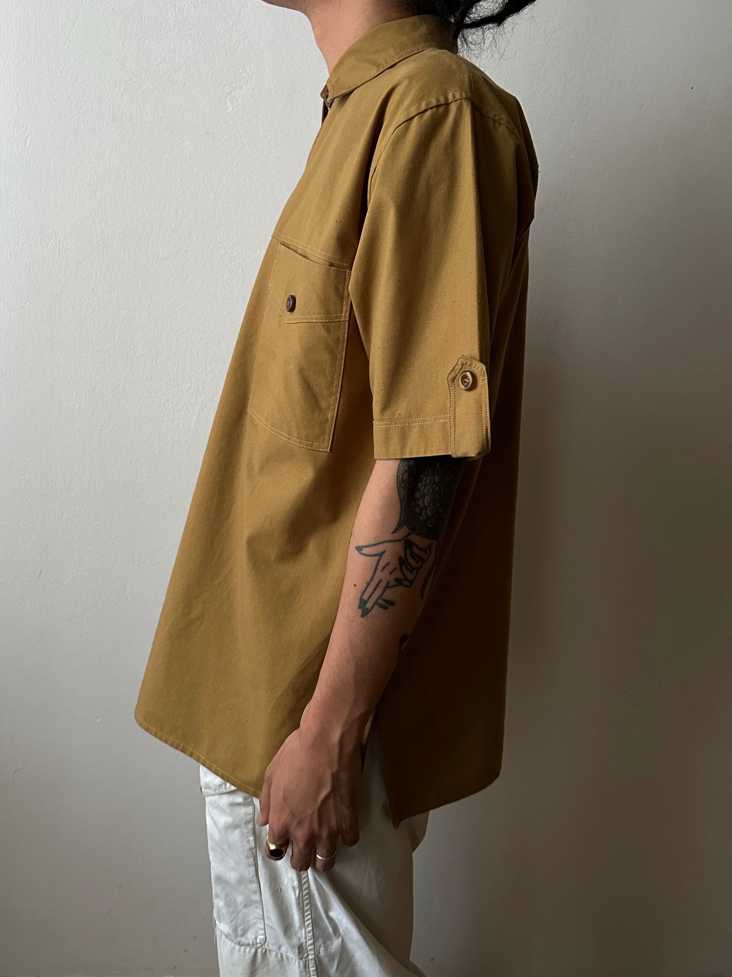 Brown pullover shirt