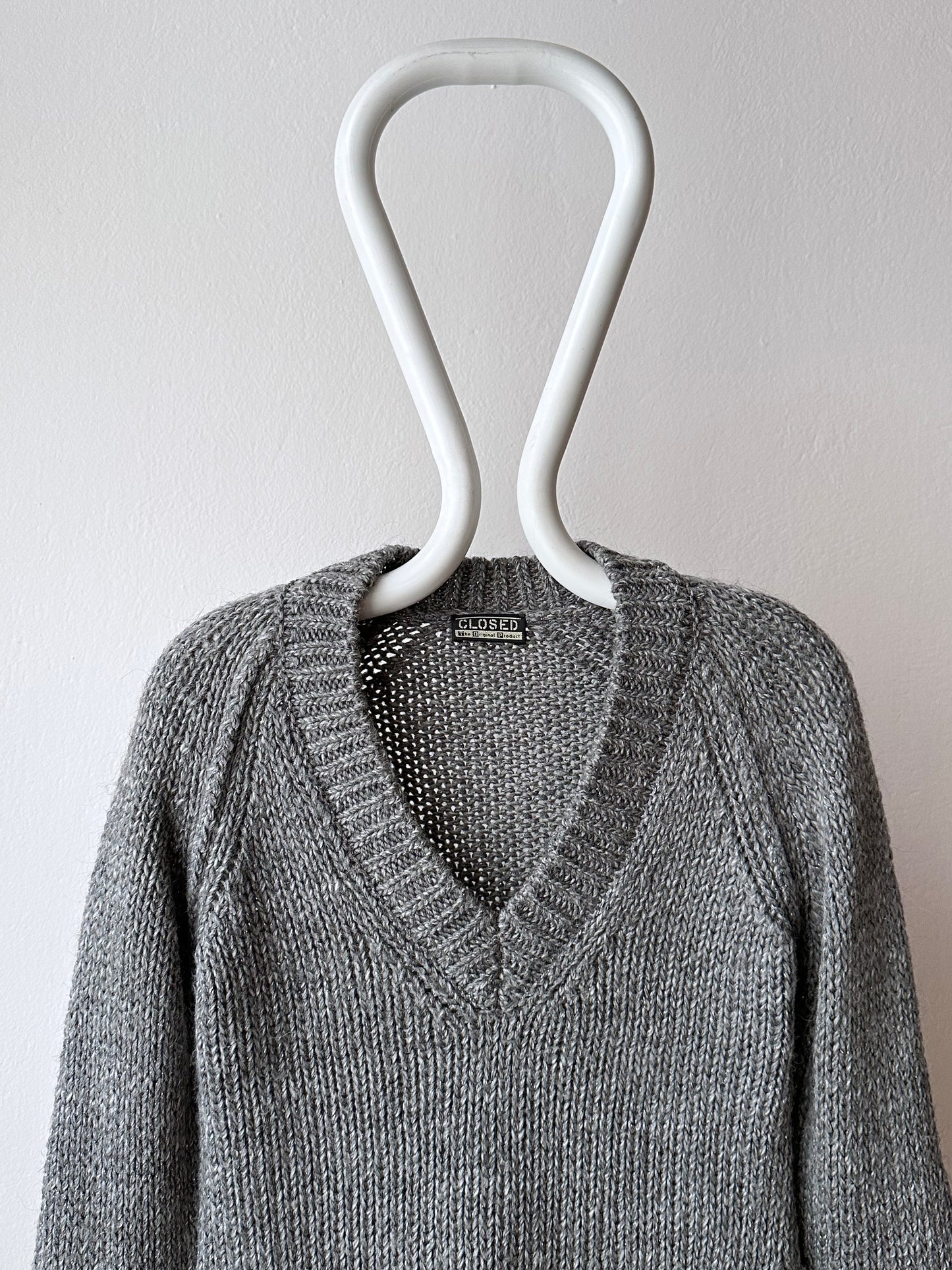 CLOSED glitter gray mohair mix