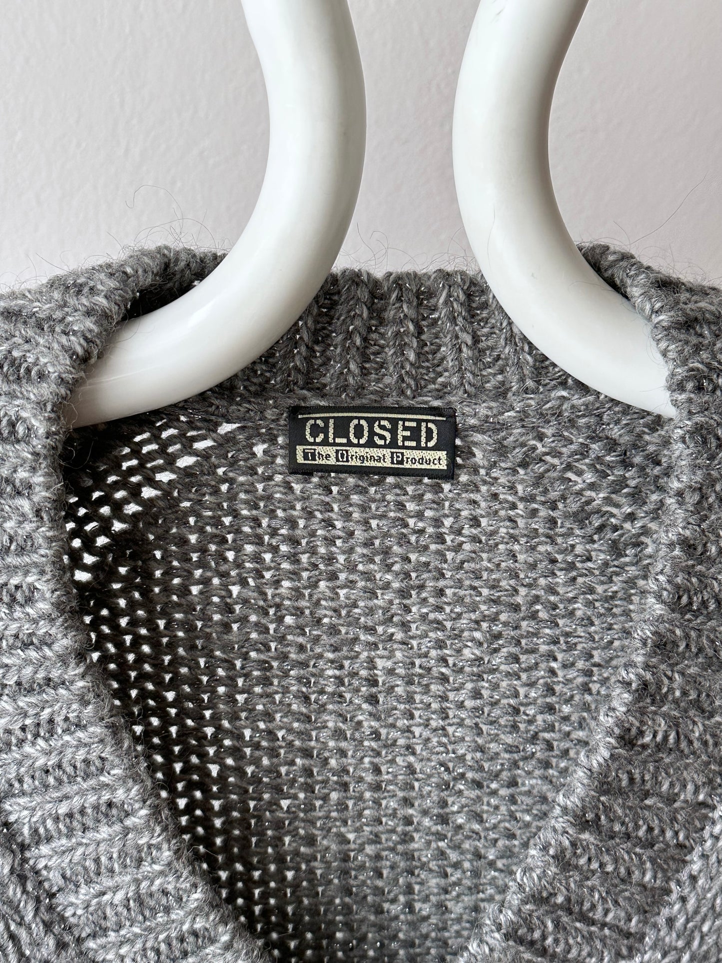 CLOSED glitter gray mohair mix
