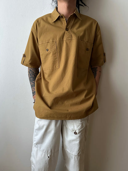 Brown pullover shirt