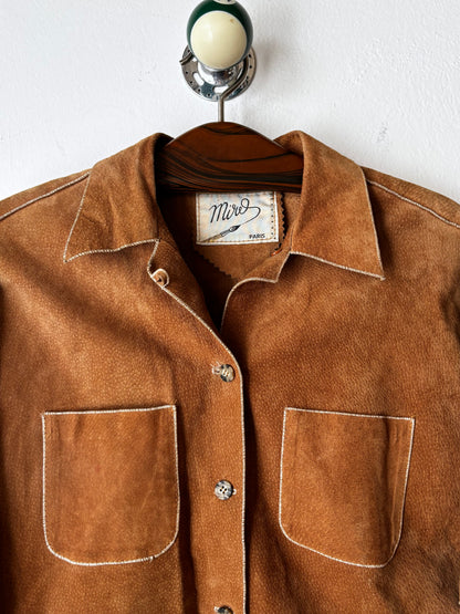 French suede stitch shirt