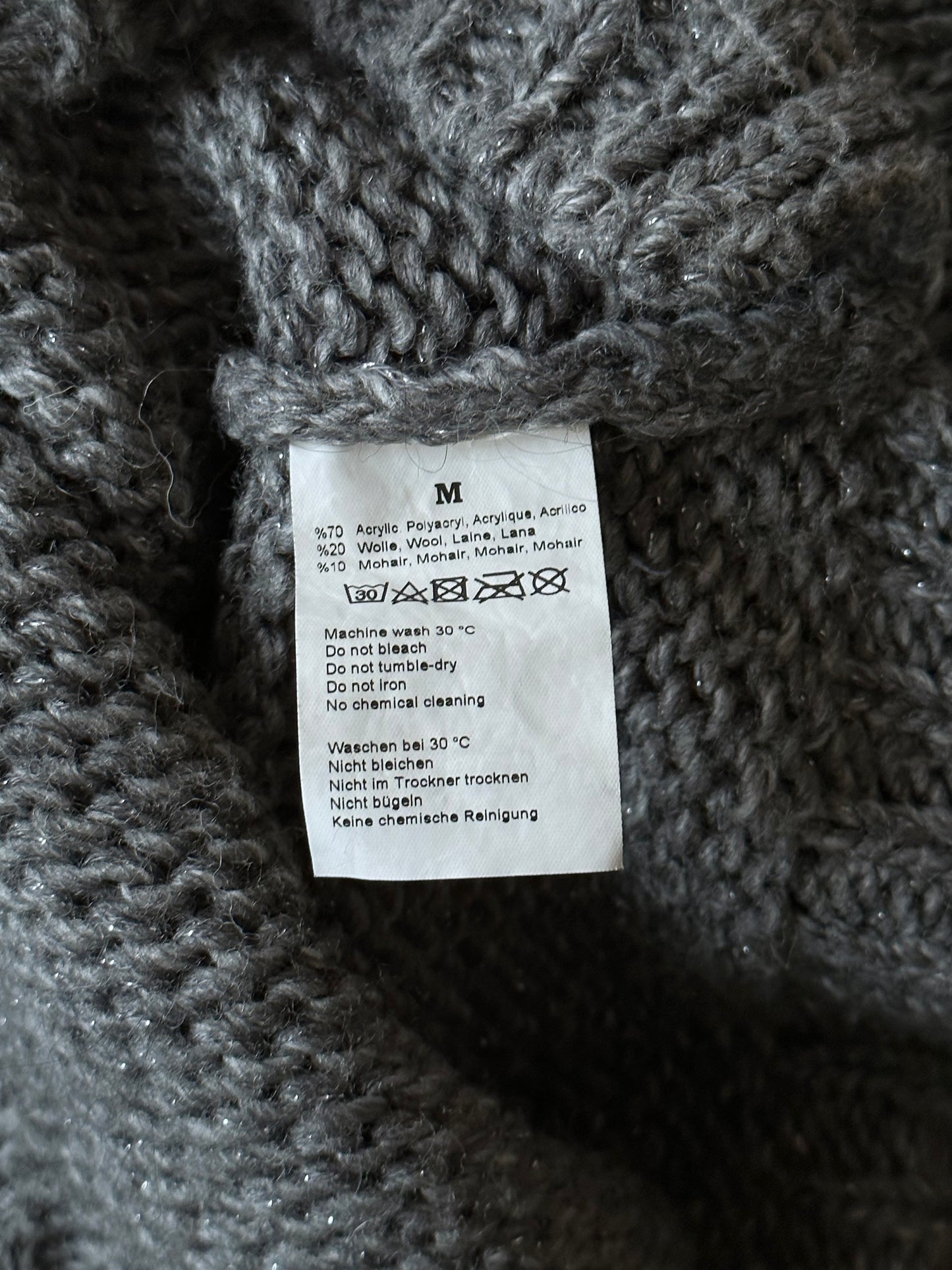CLOSED glitter gray mohair mix