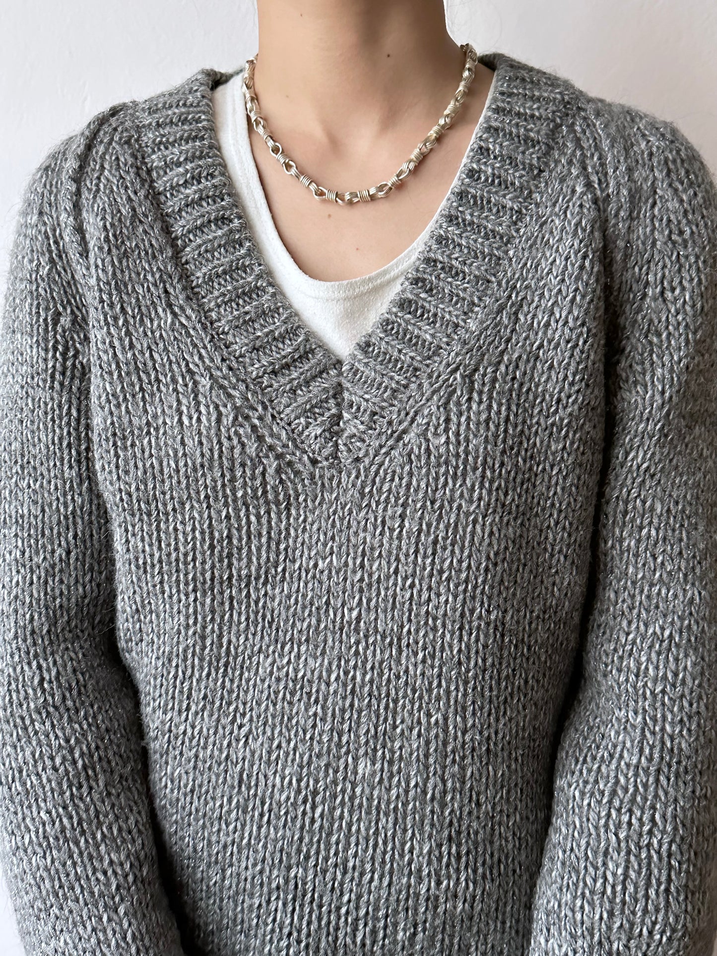 CLOSED glitter gray mohair mix