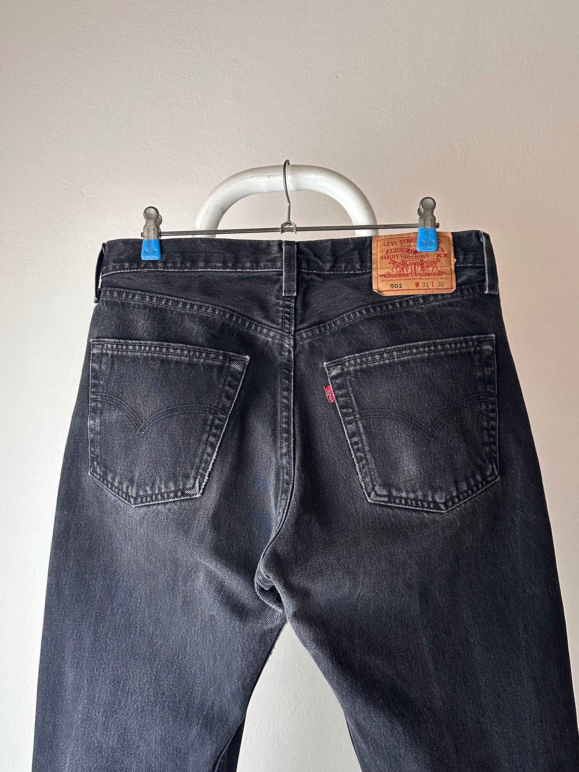 90s Levi's 501 USA 黒デニム リーバイス 90's 1990's 90年代 made in usa アメリカ製 アメリカ古着 vintage denim ヴィンデージデニム