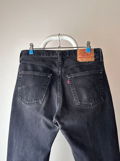 90s Levi's 501 USA 黒デニム リーバイス 90's 1990's 90年代 made in usa アメリカ製 アメリカ古着 vintage denim ヴィンデージデニム
