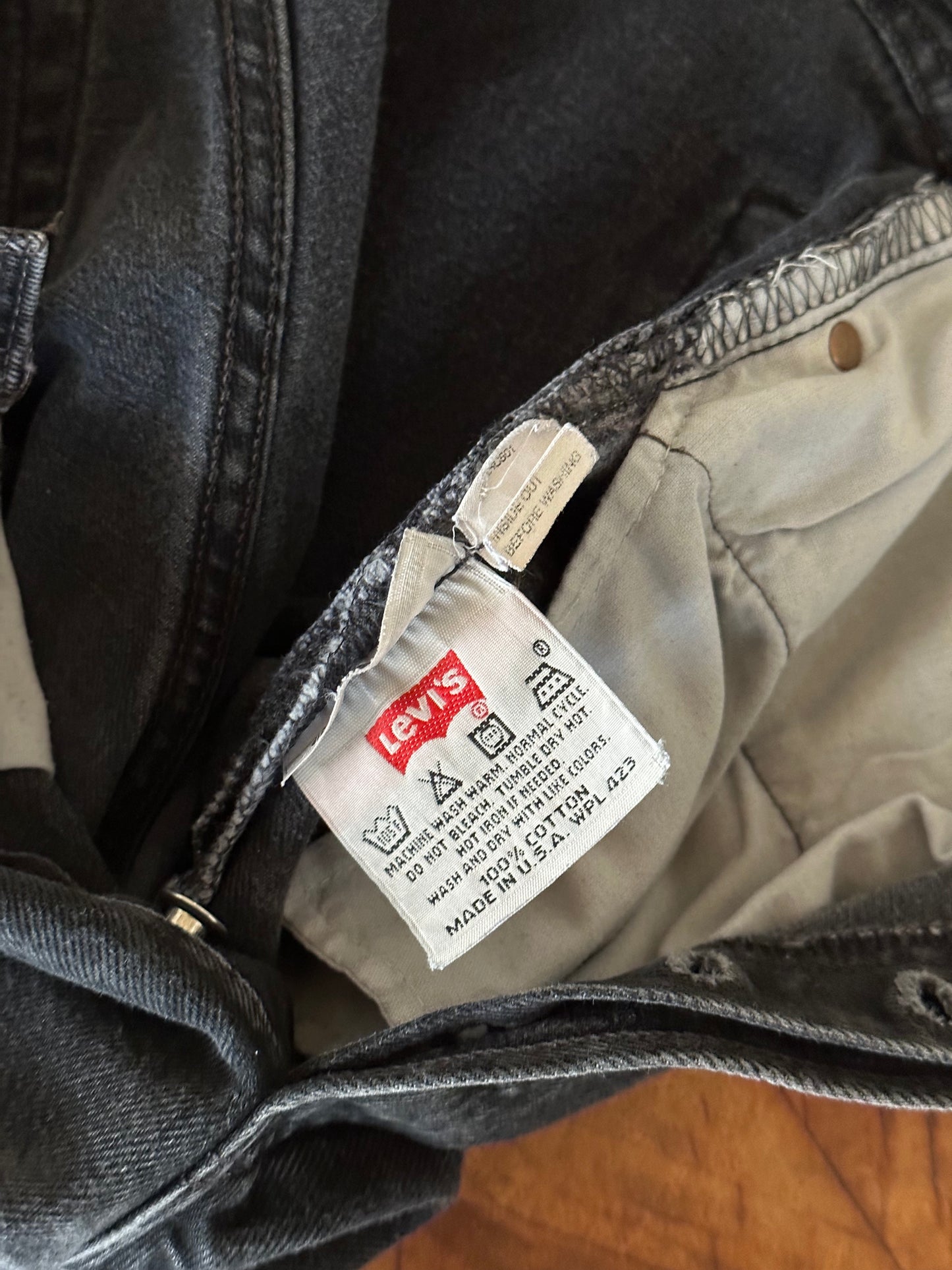 90s Levi's 501 USA 黒デニム リーバイス 90's 1990's 90年代 made in usa アメリカ製 アメリカ古着 vintage denim ヴィンデージデニム