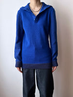 handmade nice blue knit