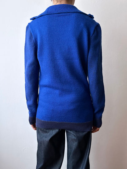 handmade nice blue knit