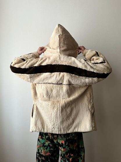 -60s Czechoslovakia real fur zip-up parka