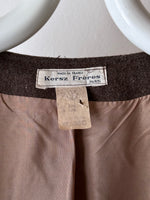 80s France oak brown suits