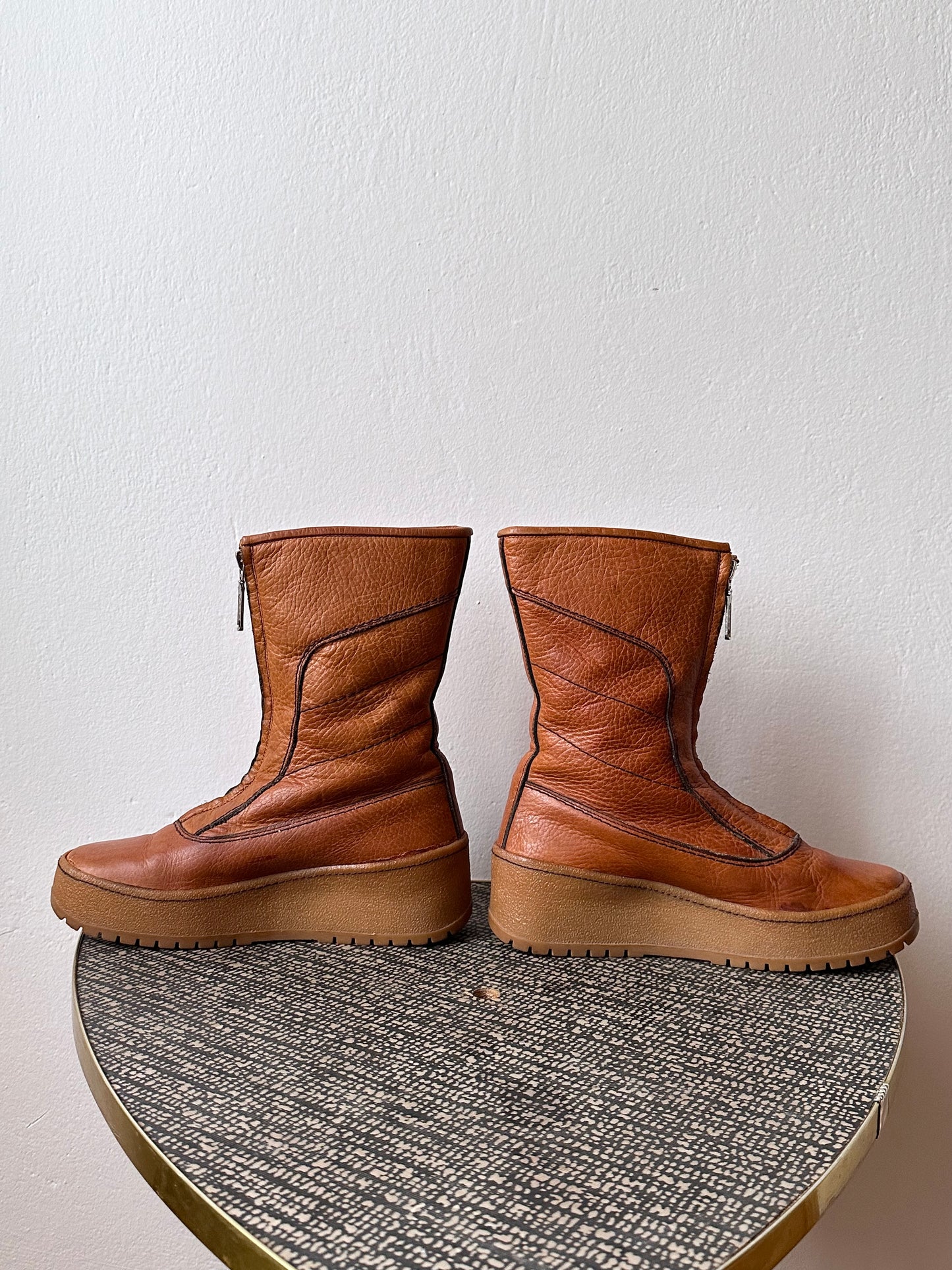 diadora vintage leather boots