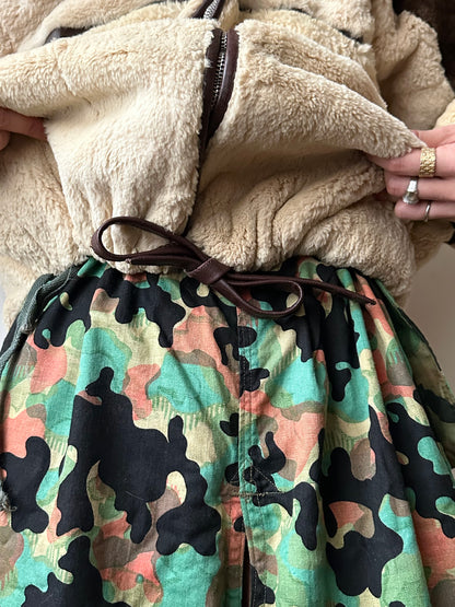 -60s Czechoslovakia real fur zip-up parka