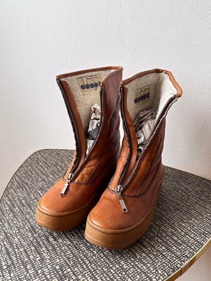 diadora vintage leather boots