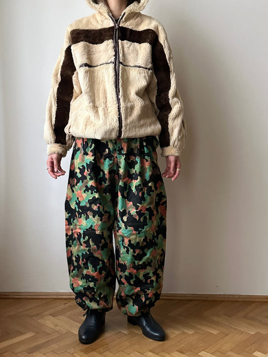 -60s Czechoslovakia real fur zip-up parka