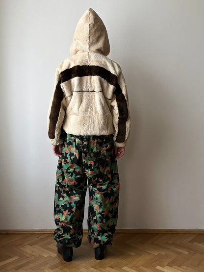 -60s Czechoslovakia real fur zip-up parka