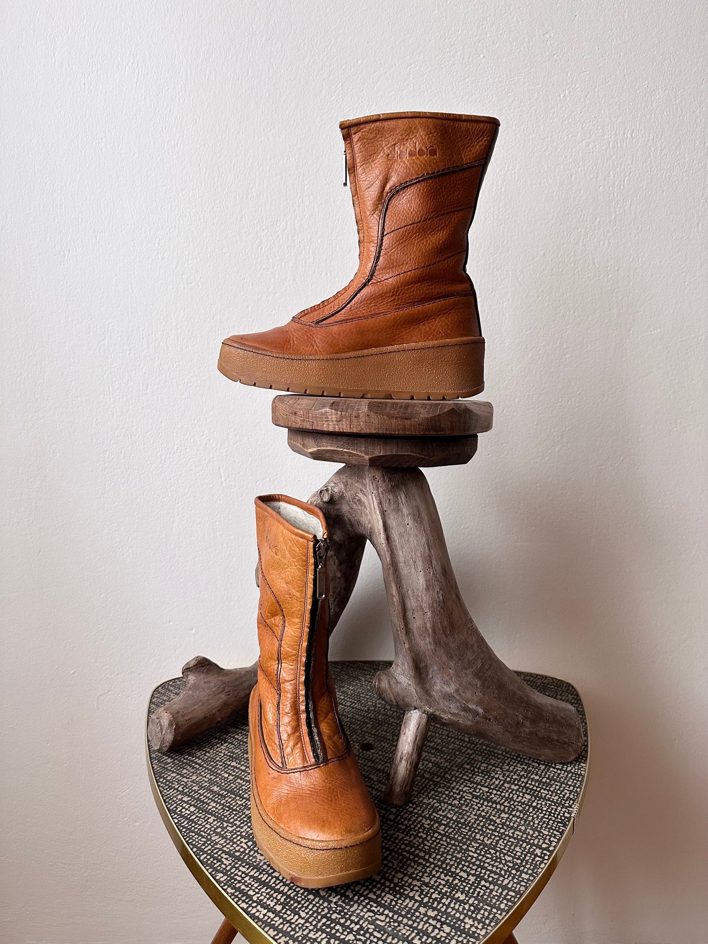 diadora vintage leather boots