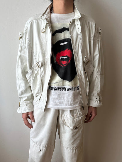 White leather jacket, Italy
