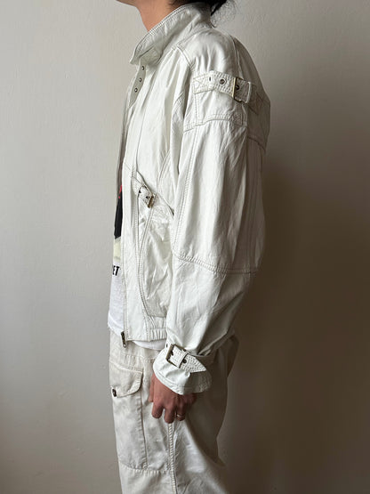 White leather jacket, Italy