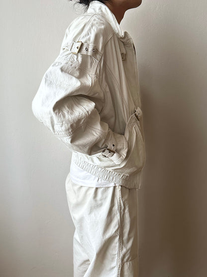 White leather jacket, Italy