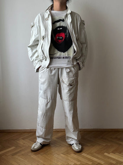 White leather jacket, Italy