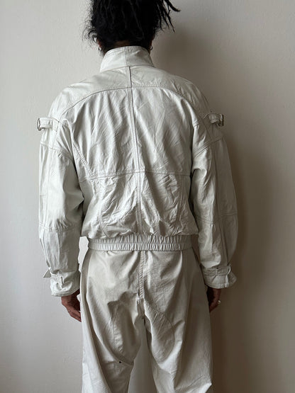 White leather jacket, Italy