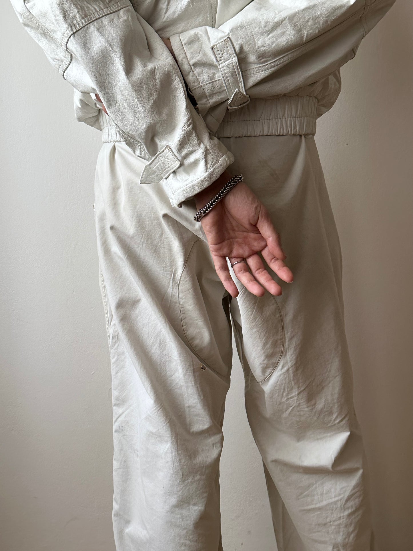 1950-62s HERMÉS braided silver bracelet