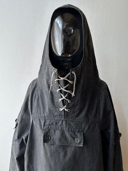1960s Black cotton smock