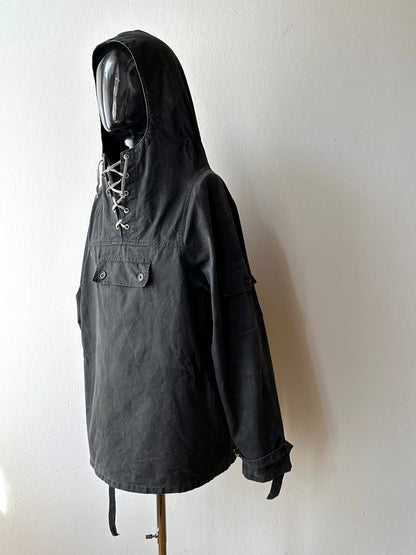 1960s Black cotton smock