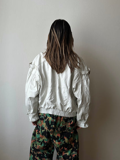 White leather jacket, Italy