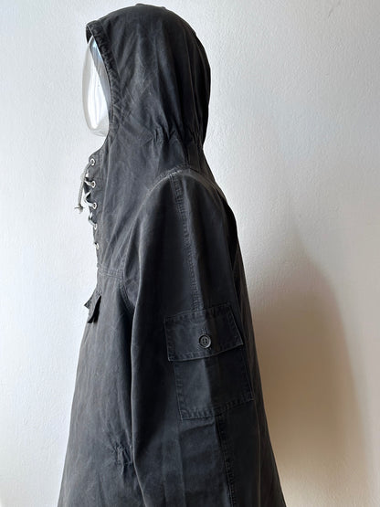 1960s Black cotton smock