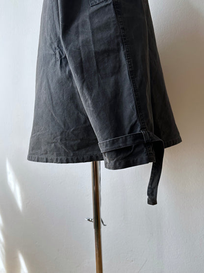 1960s Black cotton smock