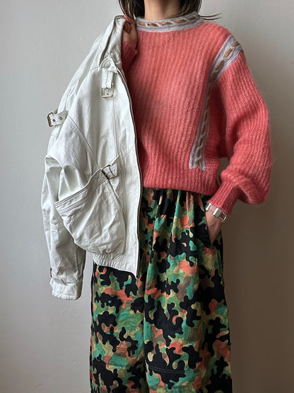 White leather jacket, Italy